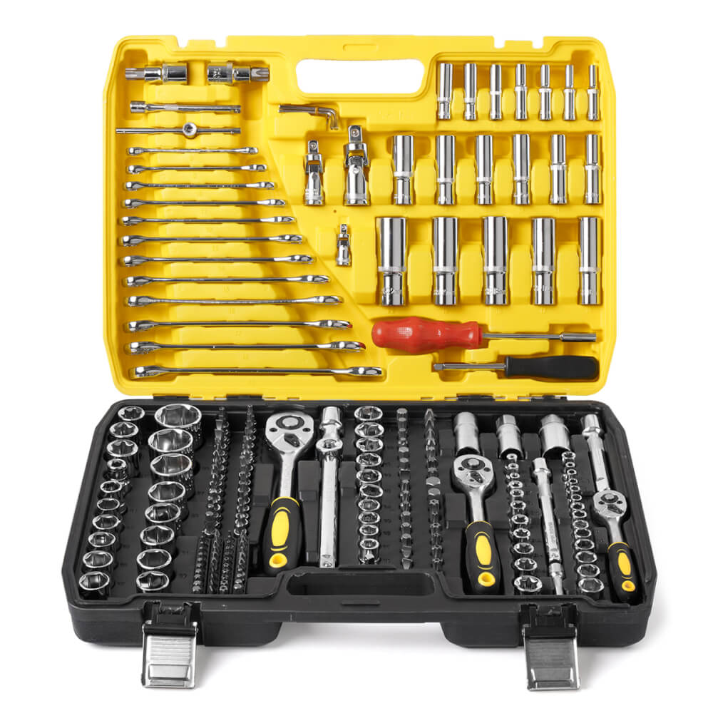 ชุดบ็อกซ์ DELTON รุ่น DKT-216PCS 1/4 , 3/8 , 1/2 นิ้ว แพ็ก 216 ชิ้น